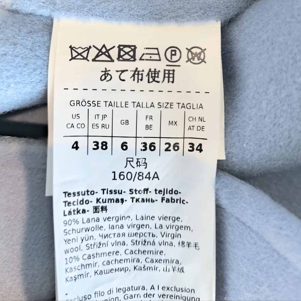 ✨ NEW 🆕$3200+ MaxMara Wool Cashmere Estonia Jacket Sz 4/Small✨ - Picture 8 of 11